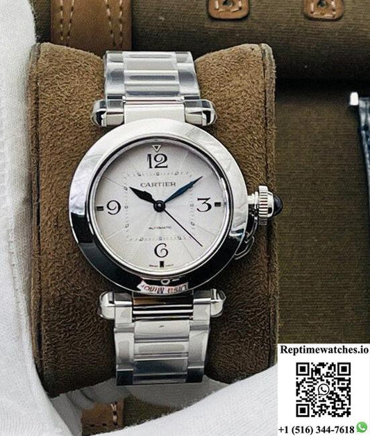 Cartier Pasha Wspa0013 35Mm Bv Factory White Dial-Rep Time Watches
