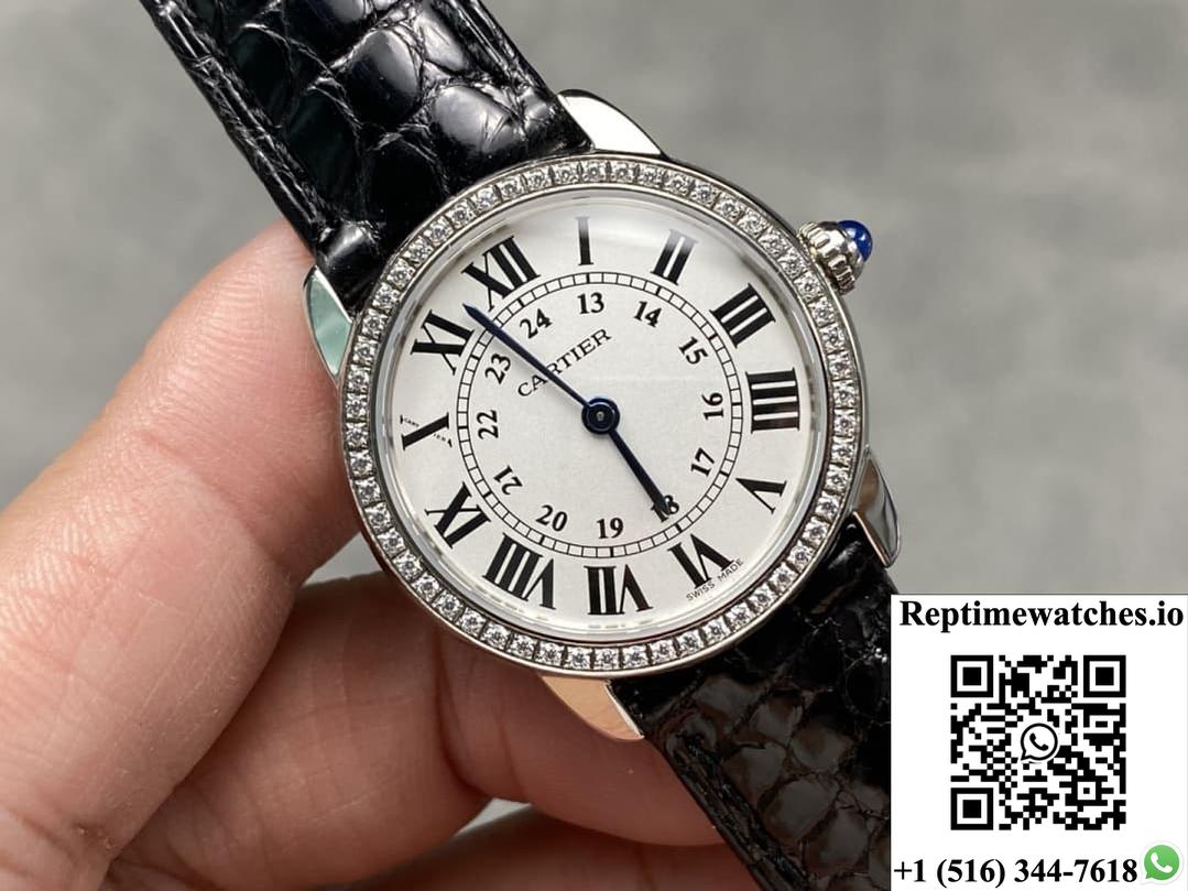 Cartier Ronde De Cartier Wr000251 K11 Factory Diamond Bezel-Rep Time Watches