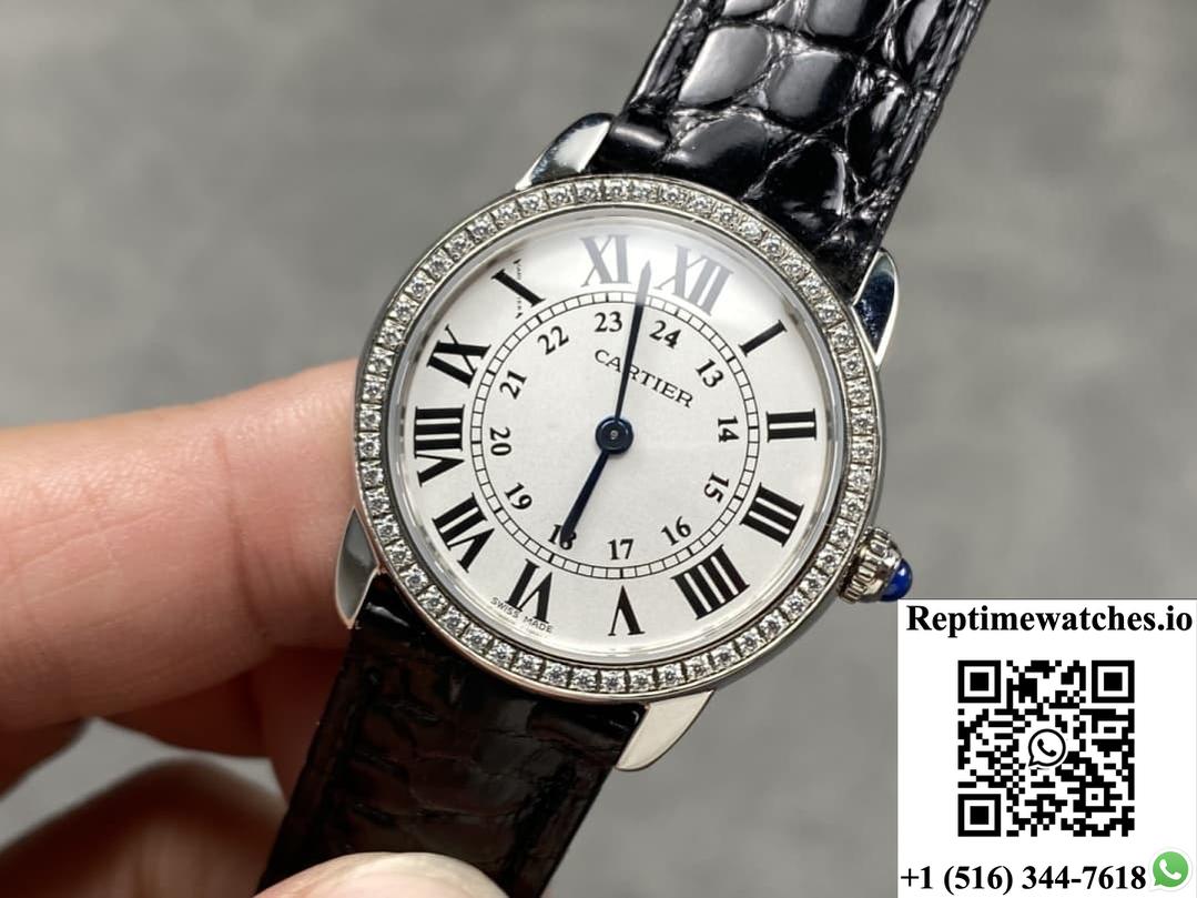 Cartier Ronde De Cartier Wr000251 K11 Factory Diamond Bezel-Rep Time Watches