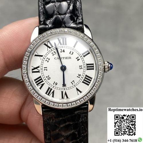 Cartier Ronde De Cartier Wr000251 K11 Factory Diamond Bezel-Rep Time Watches