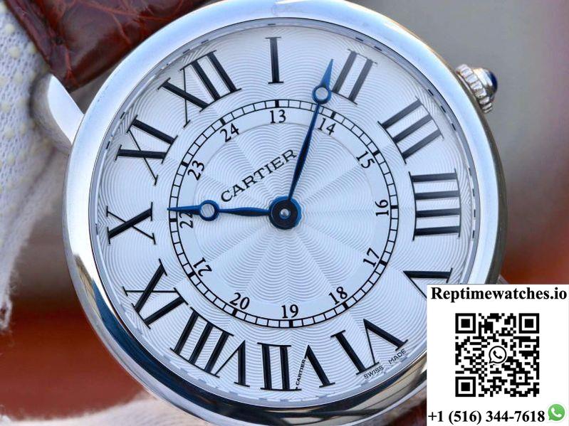 Cartier Ronde Louis 40Mm Tw Factory White Dial-Rep Time Watches