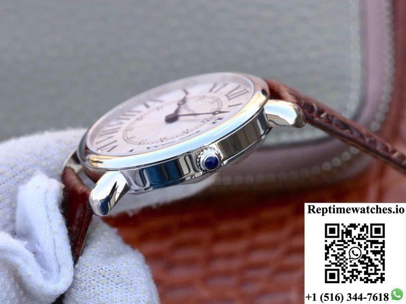 Cartier Ronde Louis 40Mm Tw Factory White Dial-Rep Time Watches