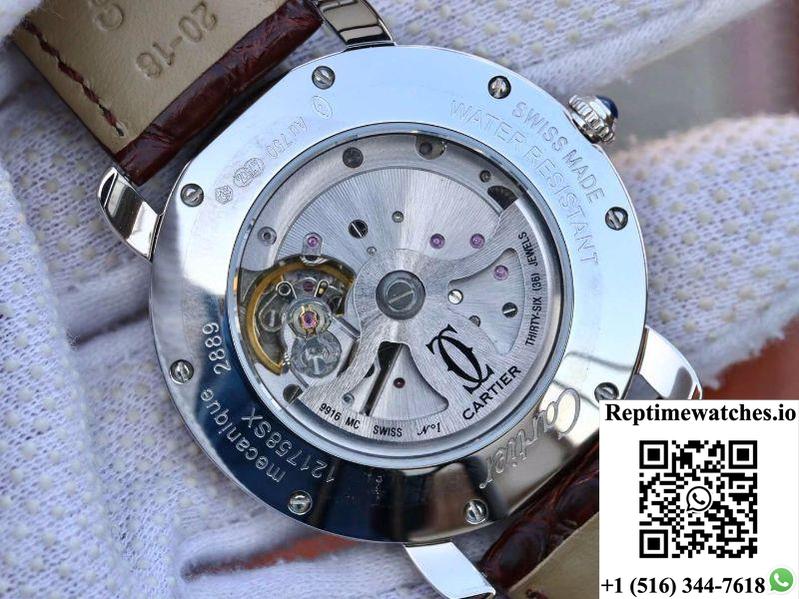 Cartier Ronde Louis 40Mm Tw Factory White Dial-Rep Time Watches