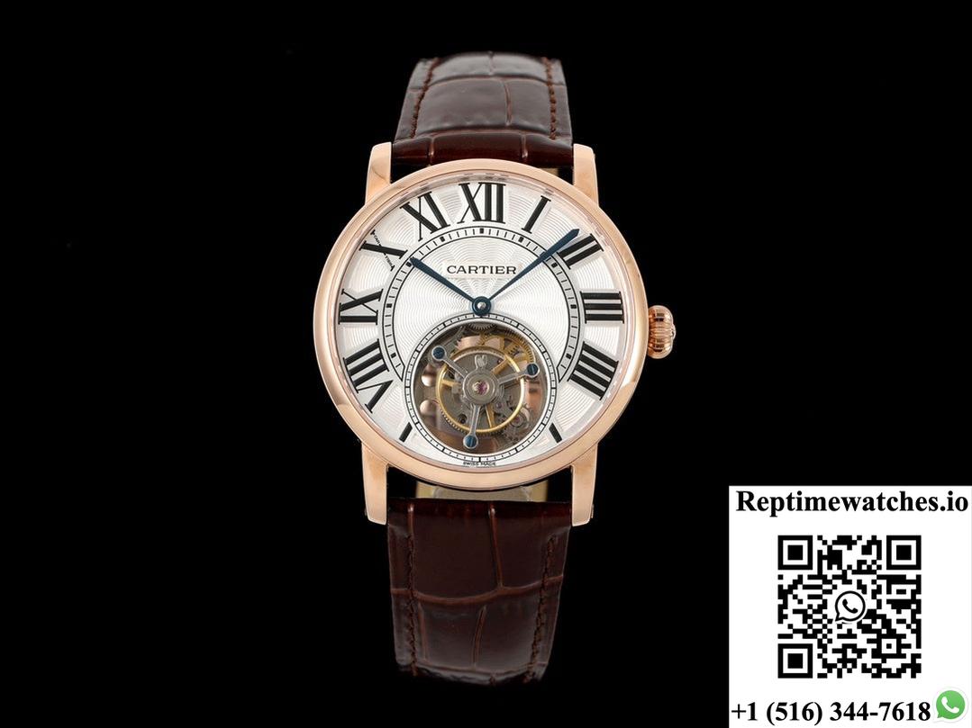 Cartier Rotonde De W1556215 Rms Factory Tourbillon-Rep Time Watches