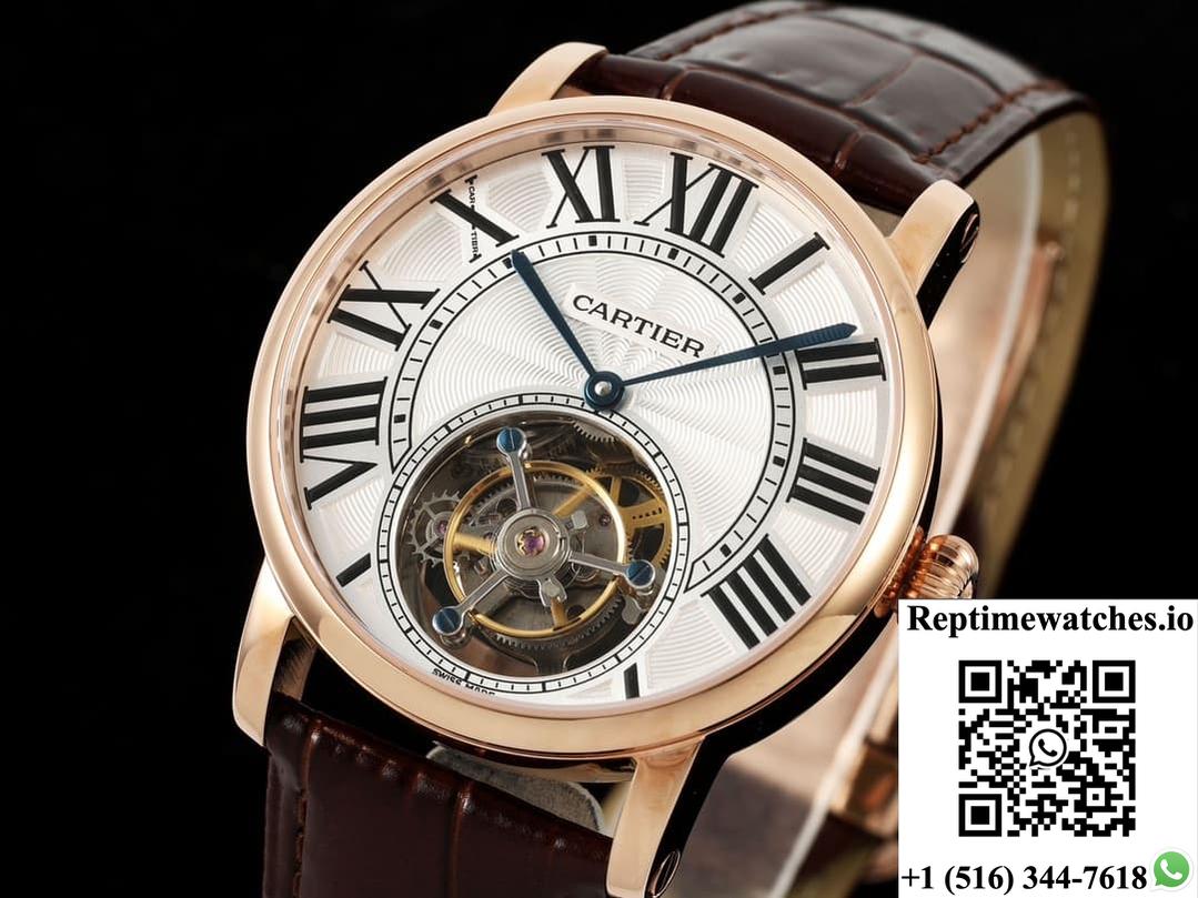 Cartier Rotonde De W1556215 Rms Factory Tourbillon-Rep Time Watches