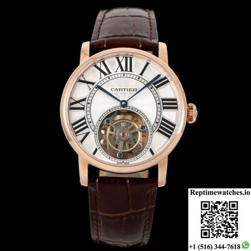 Cartier Rotonde De W1556215 Rms Factory Tourbillon-Rep Time Watches