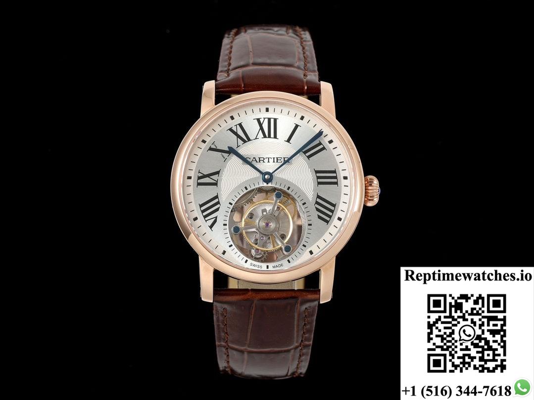 Cartier Rotonde De W1556219 Rms Factory Tourbillon-Rep Time Watches