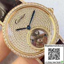 Cartier Rotonde Tourbillon Diamonds Dial - Watches
