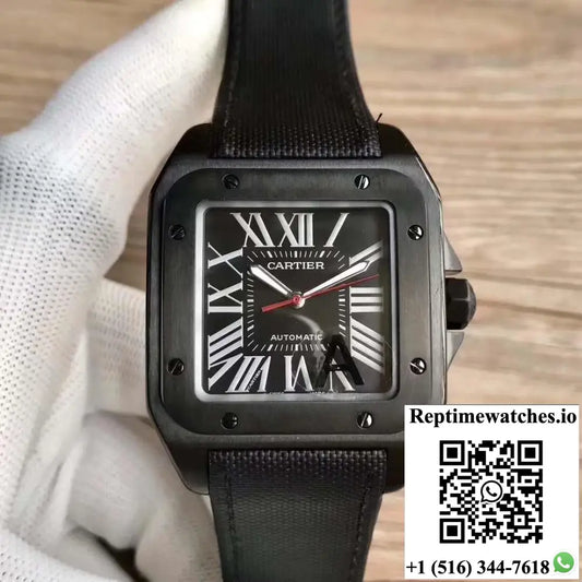 Cartier Santos 100 XL WSSA0006 V6 Factory Black Dial - Watches