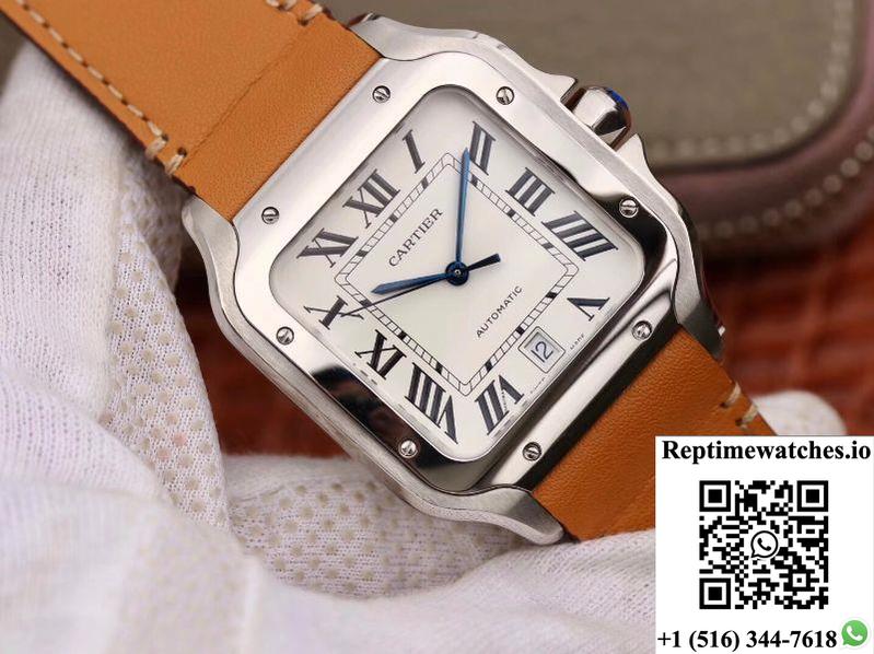 Cartier Santos De Cartier Large 2018 Wssa0009 Kor Factory White Dial-Rep Time Watches