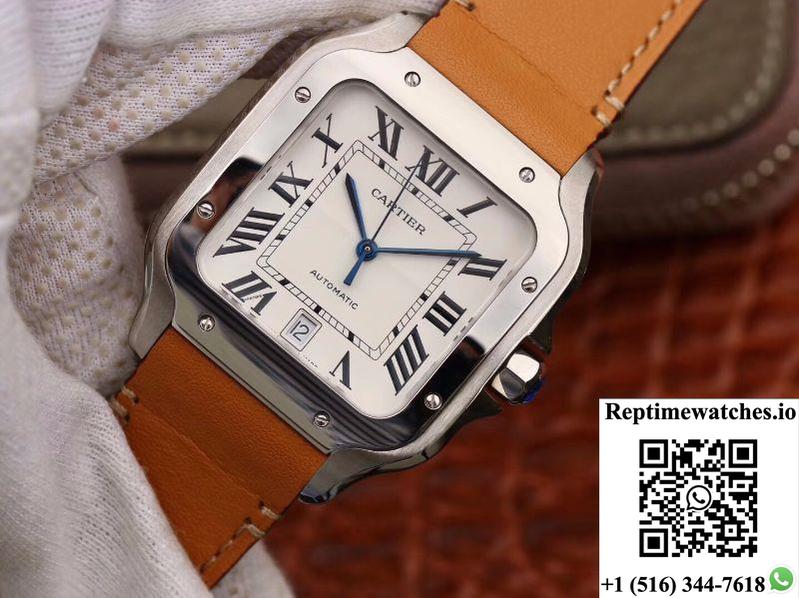 Cartier Santos De Cartier Large 2018 Wssa0009 Kor Factory White Dial-Rep Time Watches