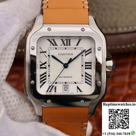Cartier Santos De Cartier Large 2018 Wssa0009 Kor Factory White Dial-Rep Time Watches