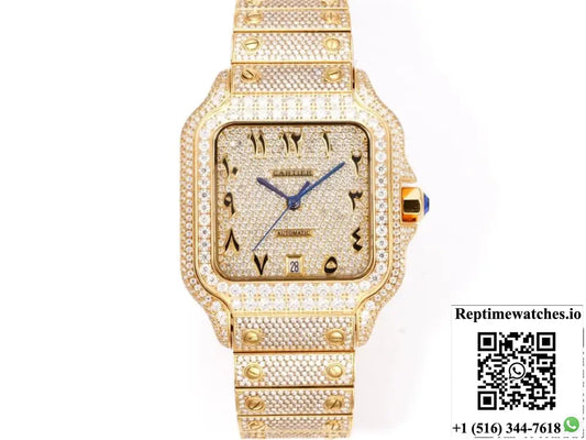 Cartier Santos F4 Factory Date Display