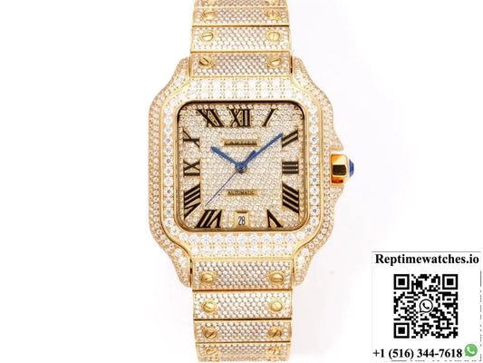 Cartier Santos F4 Factory Diamond-Set Case