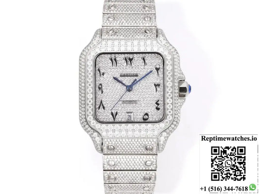 Cartier Santos F4 Factory Sapphire Crystal