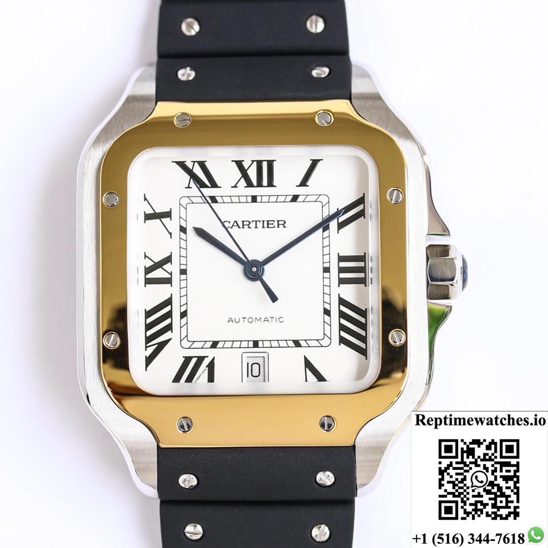 Cartier Santos W2Sa0009 Gf Factory V2 White Dial-Rep Time Watches