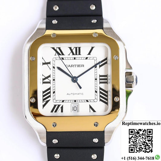 Cartier Santos W2Sa0009 Gf Factory V2 White Dial-Rep Time Watches