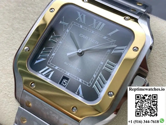 Cartier Santos W2SA0030 BV Factory Gradient Grey Dial