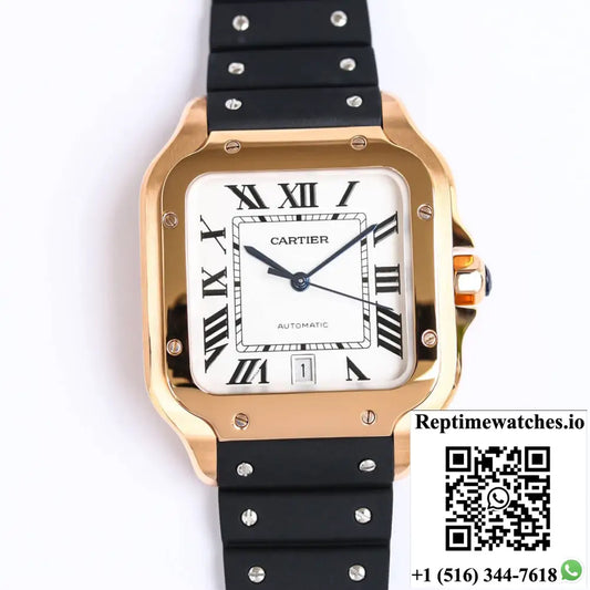 Cartier Santos WGSA0007 GF Factory V2 Rose Gold Case - Watches