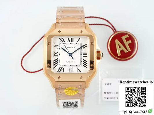 Cartier Santos WGSA0018 AF factory date display