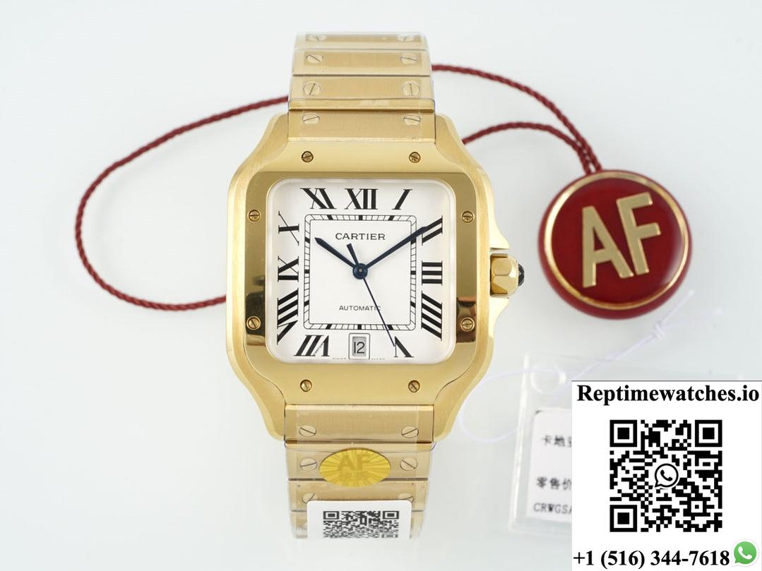 Cartier Santos Wgsa0042 Af Factory Gold Color Case-Rep Time Watches