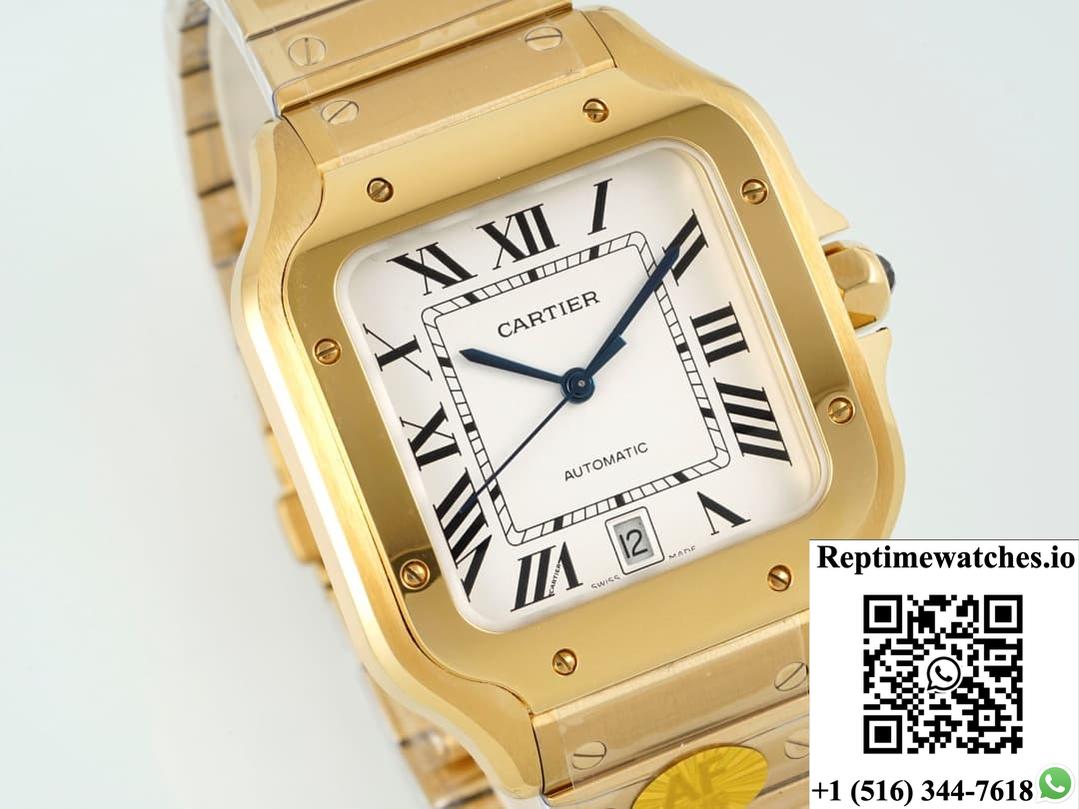 Cartier Santos Wgsa0042 Af Factory Gold Color Case-Rep Time Watches