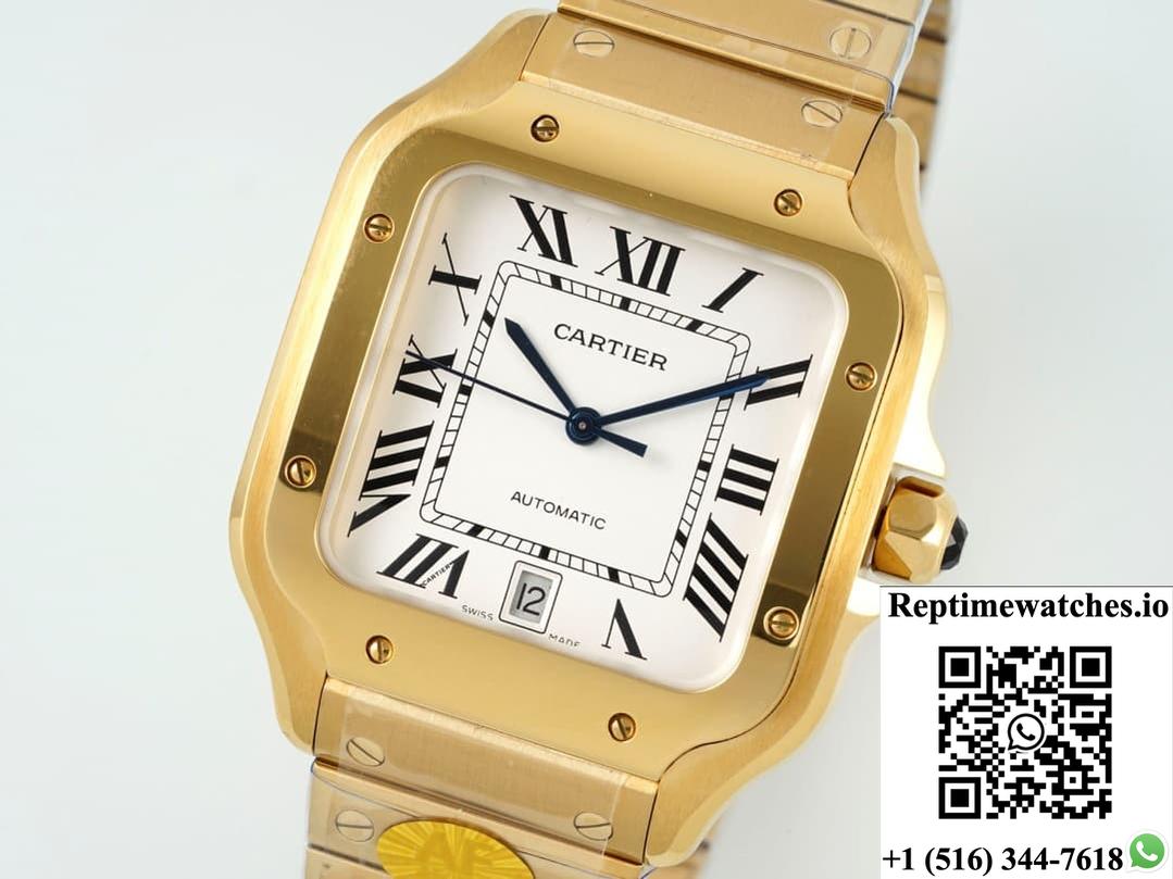 Cartier Santos Wgsa0042 Af Factory Gold Color Case-Rep Time Watches