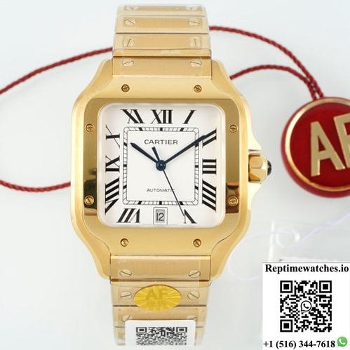 Cartier Santos Wgsa0042 Af Factory Gold Color Case-Rep Time Watches