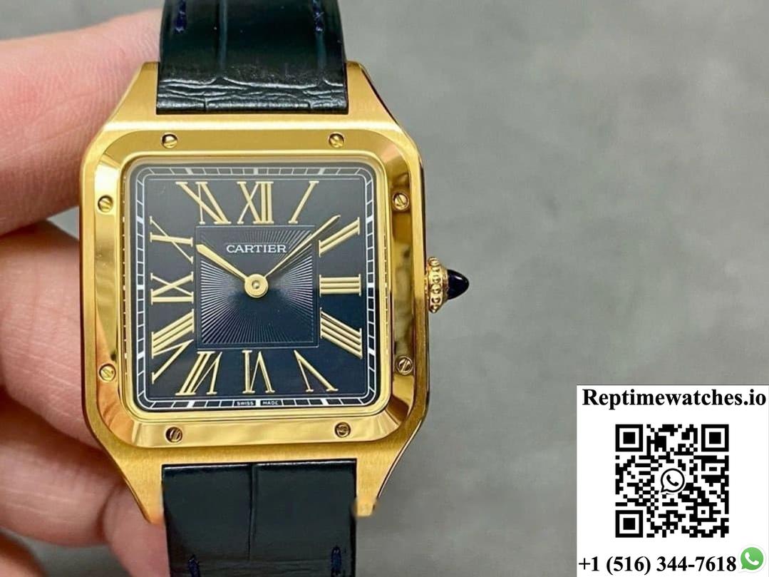 Cartier Santos Wgsa0077 F1 Factory Gold Color Case-Rep Time Watches