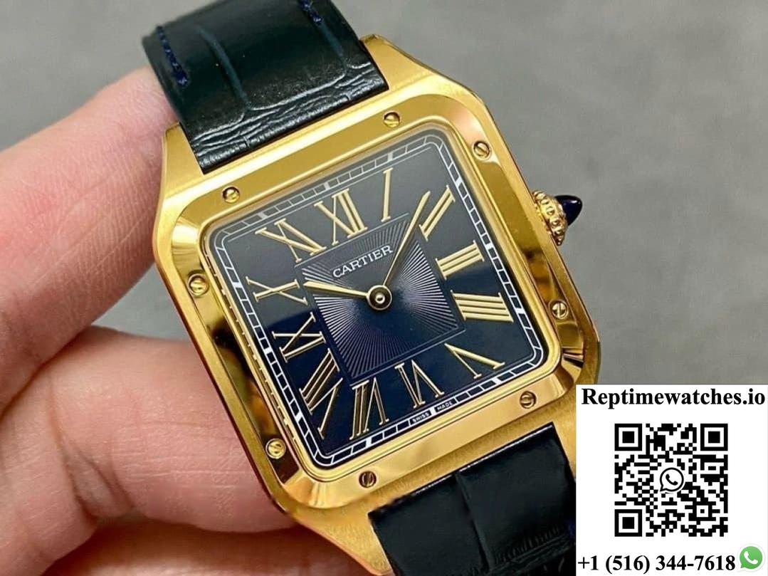 Cartier Santos Wgsa0077 F1 Factory Gold Color Case-Rep Time Watches