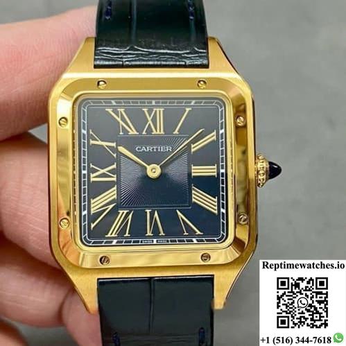 Cartier Santos Wgsa0077 F1 Factory Gold Color Case-Rep Time Watches