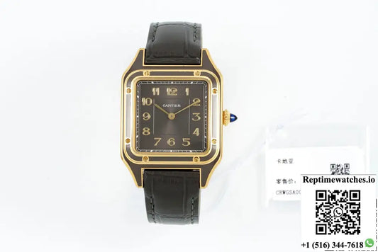 Cartier Santos WGSA0097 AF Factory Alligator Leather Strap