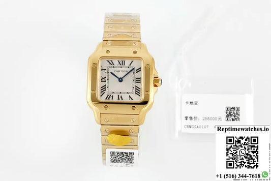 Cartier Santos WGSA0107 AF Factory Yellow Gold Strap