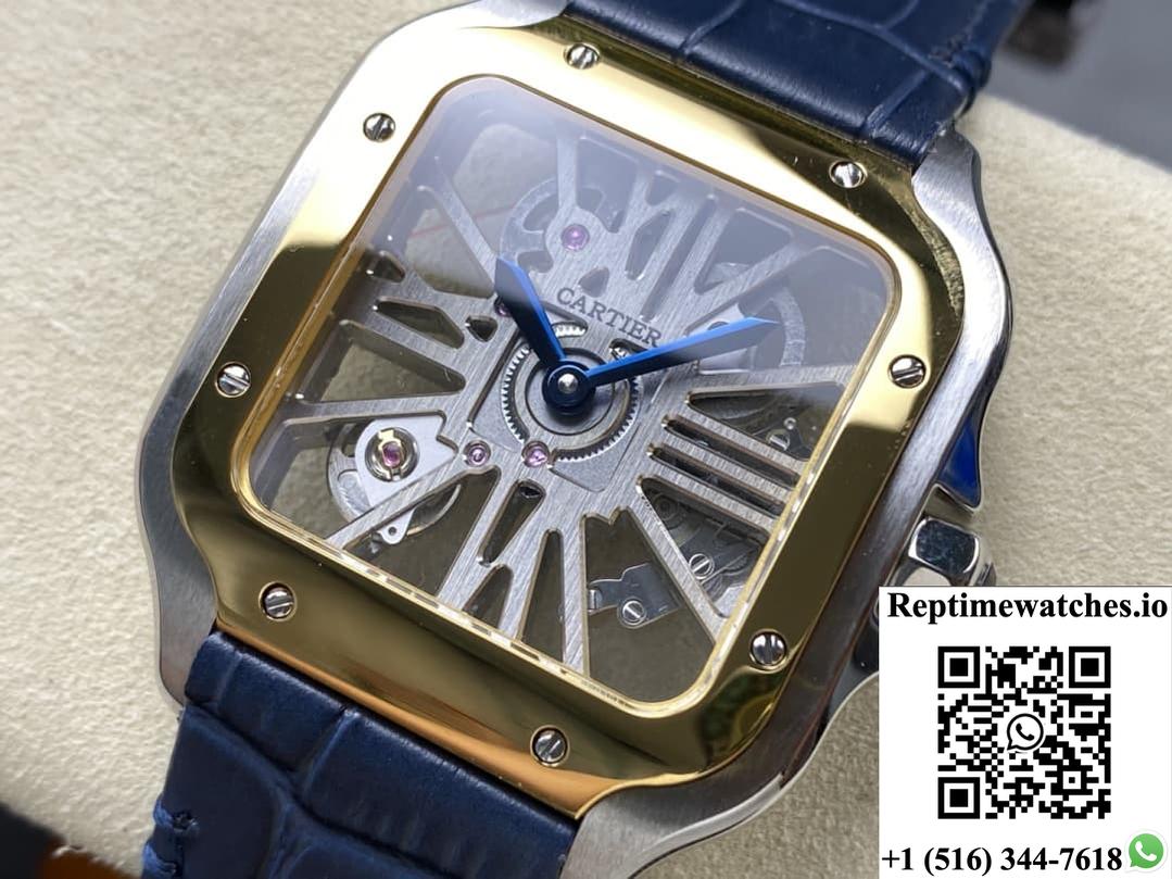 Cartier Santos Whsa0024 Thb Factory Gold Color Dial-Rep Time Watches