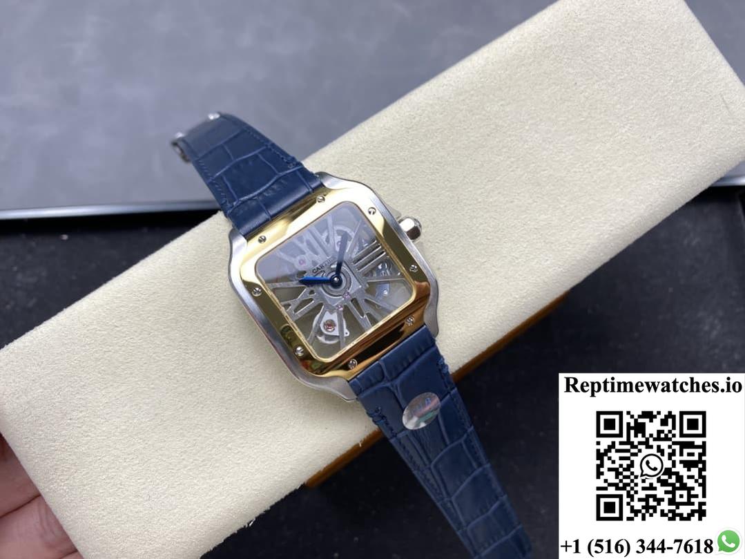 Cartier Santos Whsa0024 Thb Factory Gold Color Dial-Rep Time Watches