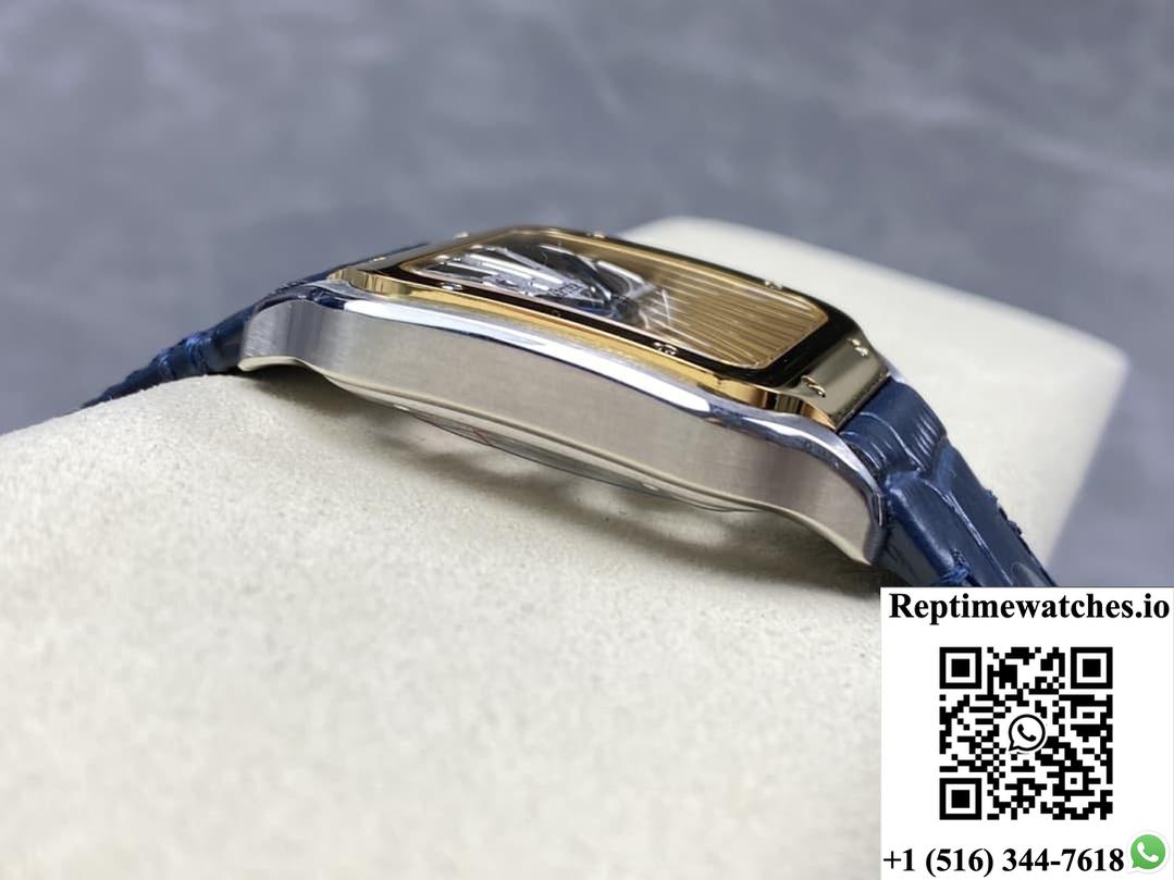 Cartier Santos Whsa0024 Thb Factory Gold Color Dial-Rep Time Watches