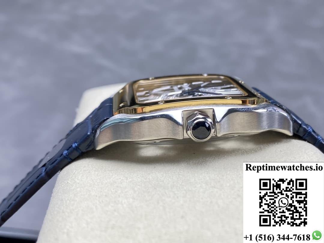 Cartier Santos Whsa0024 Thb Factory Gold Color Dial-Rep Time Watches