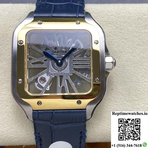 Cartier Santos Whsa0024 Thb Factory Gold Color Dial-Rep Time Watches