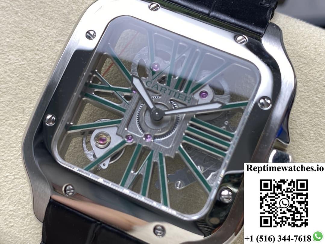 Cartier Santos Whsa0028 Thb Factory Hollow Dial-Rep Time Watches