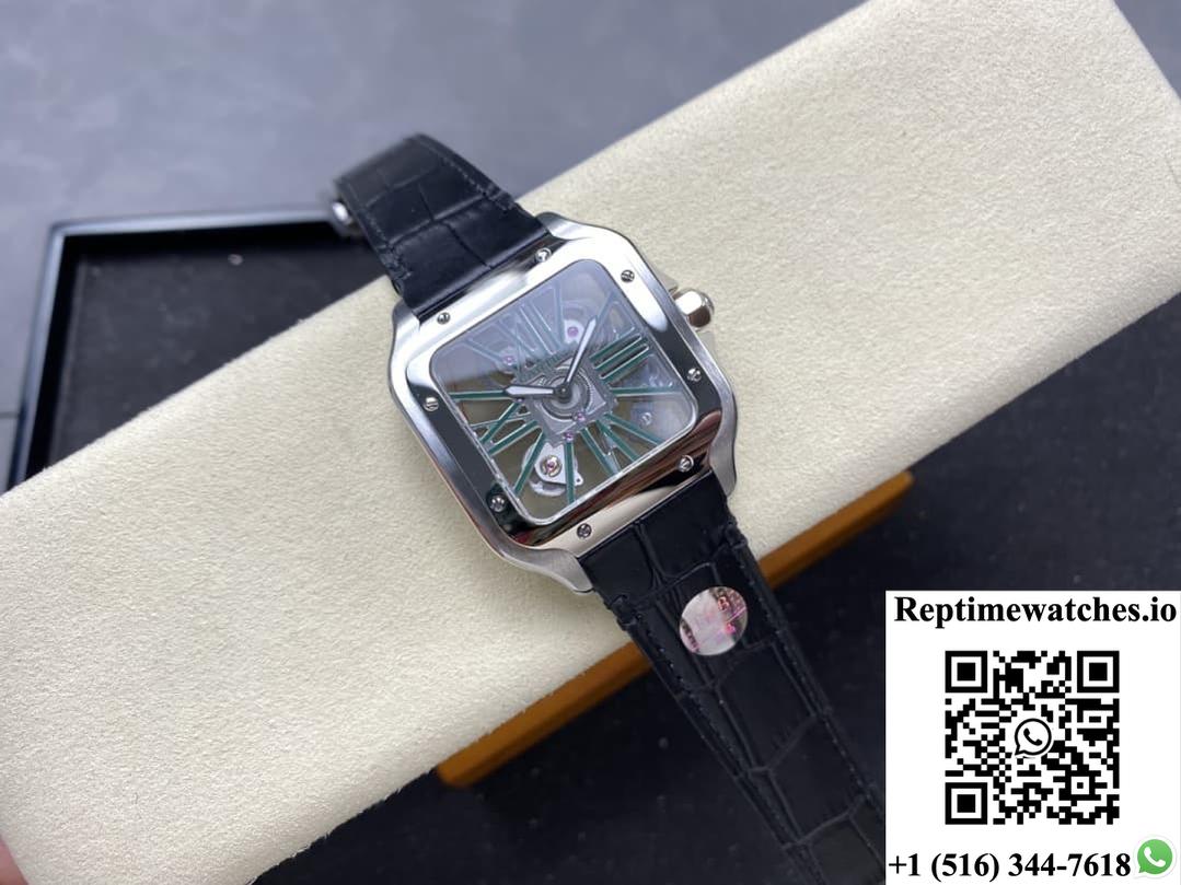 Cartier Santos Whsa0028 Thb Factory Hollow Dial-Rep Time Watches