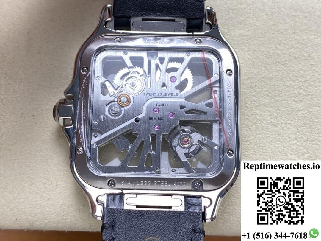 Cartier Santos Whsa0028 Thb Factory Hollow Dial-Rep Time Watches