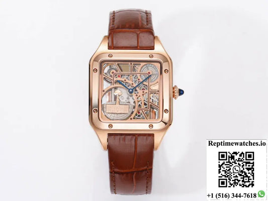 Cartier Santos WHSA0030 CLG Factory Rose Gold Buckle
