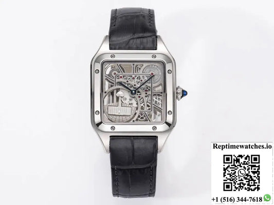 Cartier Santos WHSA0032 CLG Factory Alligator Leather Strap