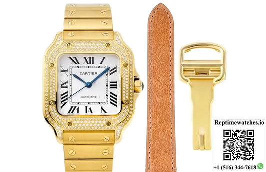 Cartier Santos WJSA0013 BV factory 35.1MM