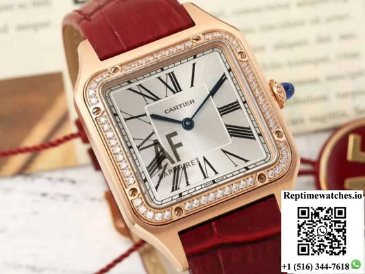 Cartier Santos WJSA0018 AF Factory Diamond Bezel Product Photo 1