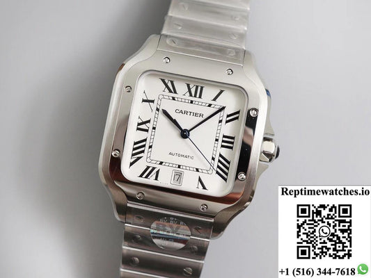 Cartier Santos Wssa0009 Bv Factory White Dial-Rep Time Watches