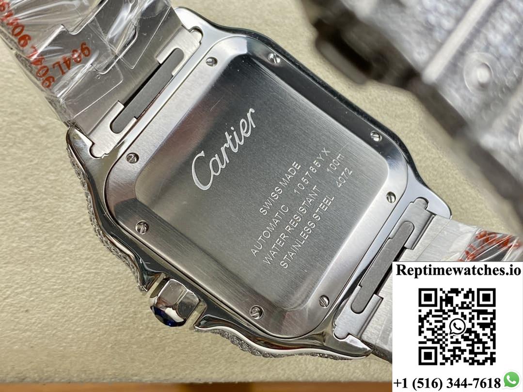 Cartier Santos Wssa0010 Amg Factory Roman Numerals-Rep Time Watches