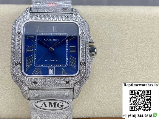 Cartier Santos WSSA0010 AMG factory Roman numerals