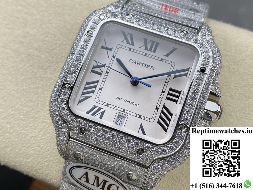 Cartier Santos Wssa0011 Amg Factory 40Mm-Rep Time Watches