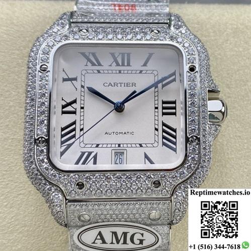 Cartier Santos Wssa0011 Amg Factory 40Mm-Rep Time Watches
